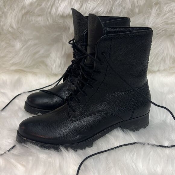 Splendid Long Laces Combat boots Size 8 D19 - Picture 4 of 10